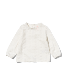 chemise bébé broderie blanc cassé blanc cassé - 1000029724 - HEMA