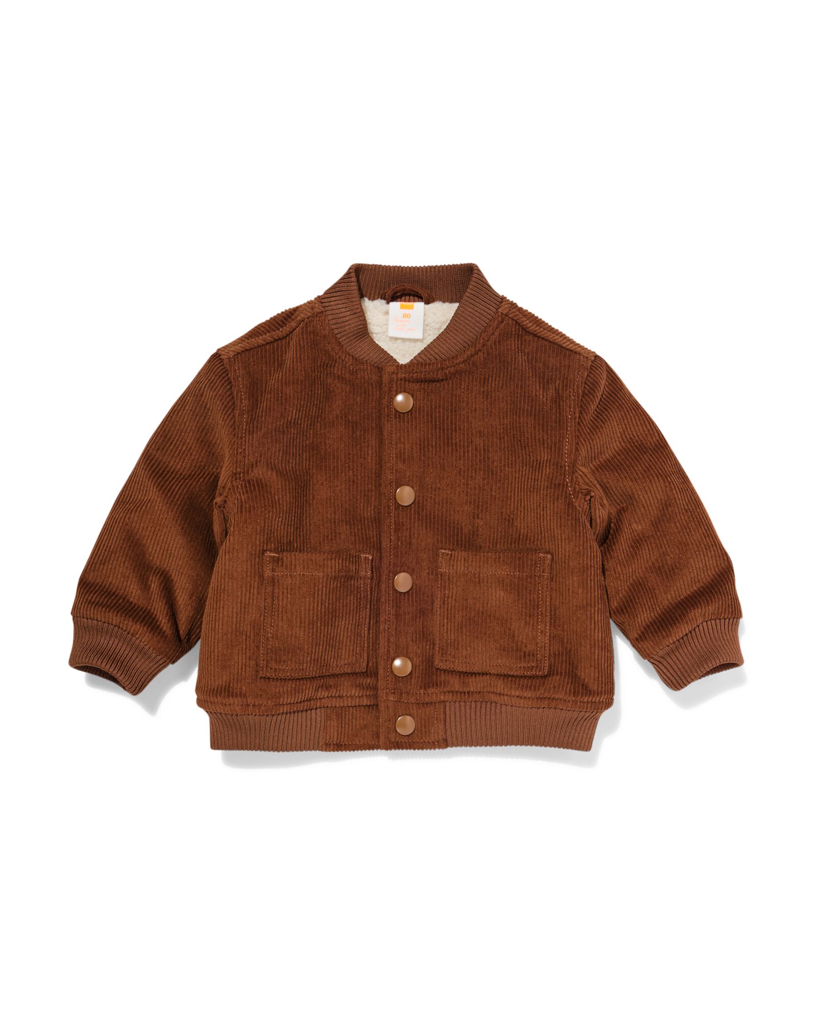 babyjas corduroy bruin bruin - 33157370BROWN - HEMA