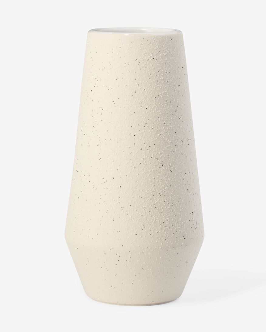 vase faïence Ø5.5x19.5 blanc - 13323068 - HEMA