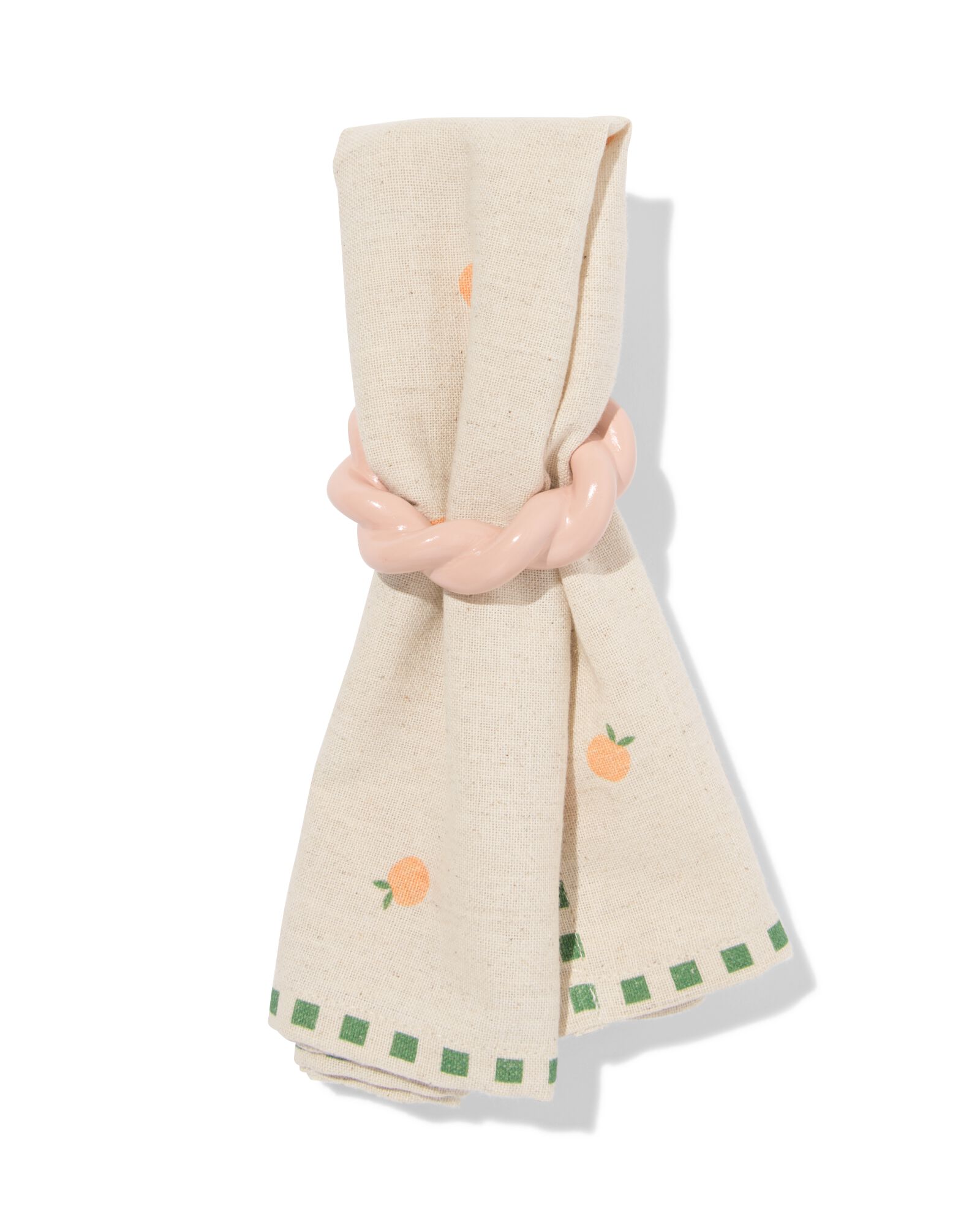 ronds de serviette ⌀7cm twist pastel - 4 pi&egrave;ces - 41840253 - HEMA