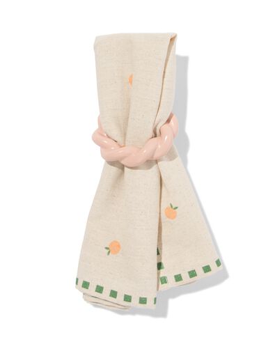 ronds de serviette ⌀7cm twist pastel - 4 pi&egrave;ces - 41840253 - HEMA