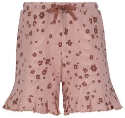 Kinder-Shorts, Waffelstruktur rosa rosa - 1000027623 - HEMA