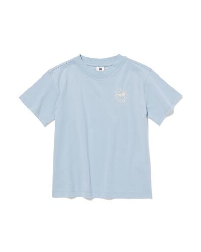 kinder T-shirt grafisch lichtblauw lichtblauw - 30727502LIGHTBLUE - HEMA