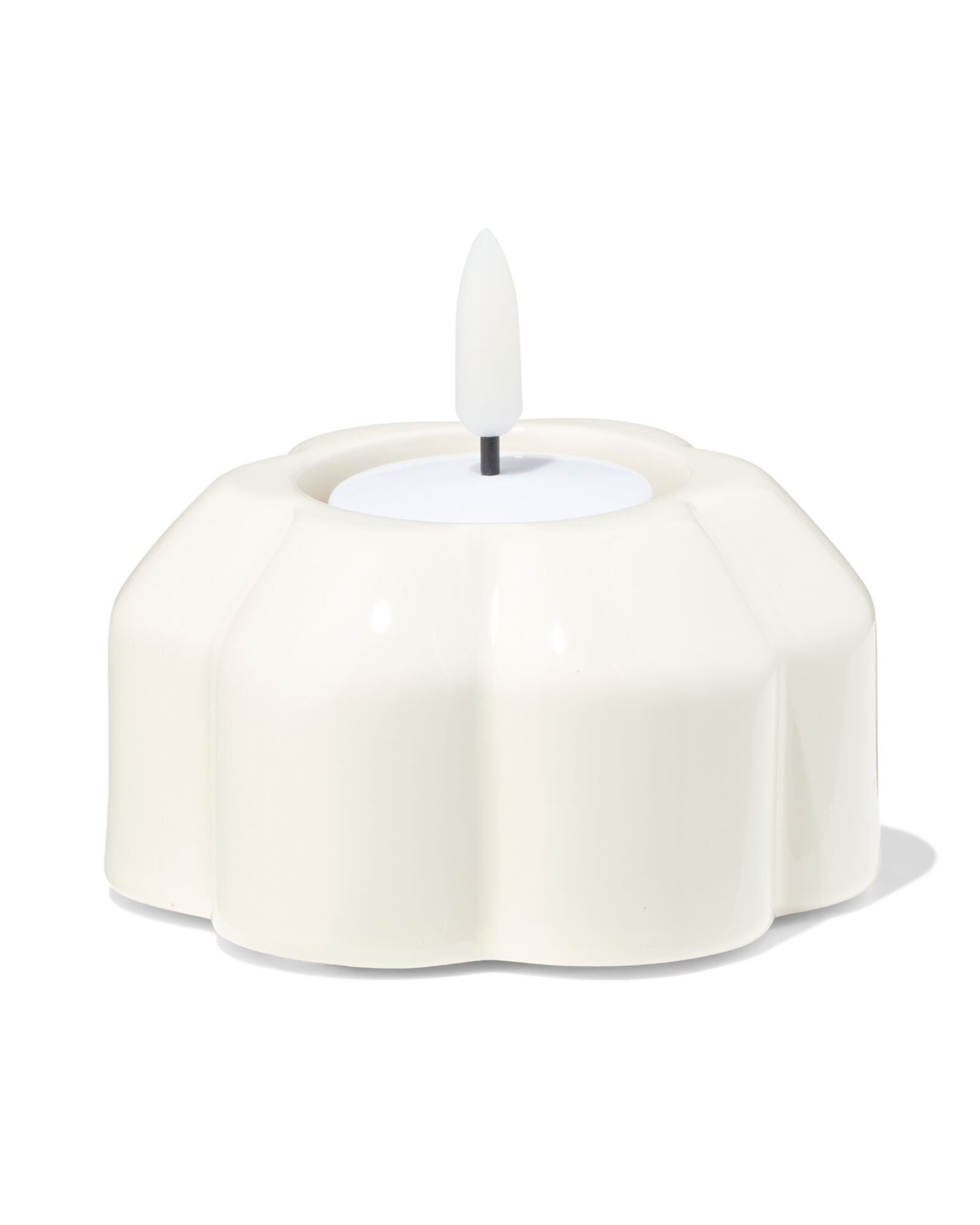 photophore S c&eacute;ramique fleur cr&egrave;me - 13325032 - HEMA