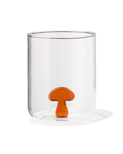 verre avec champignon 450 ml automne - 25200388 - HEMA