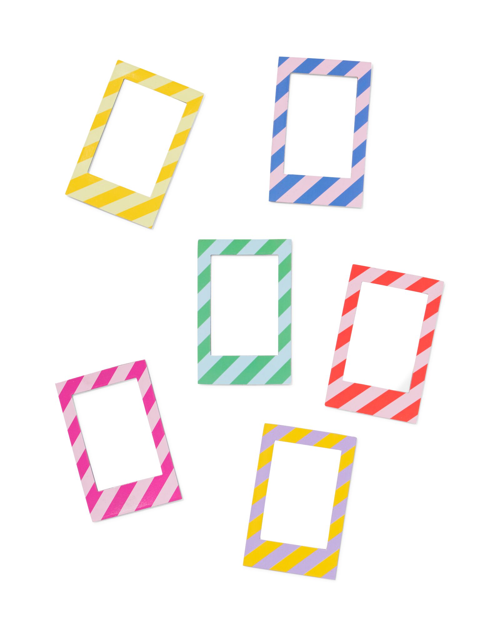 magnetische fotoframes streep - 6 stuks - 60310027 - HEMA