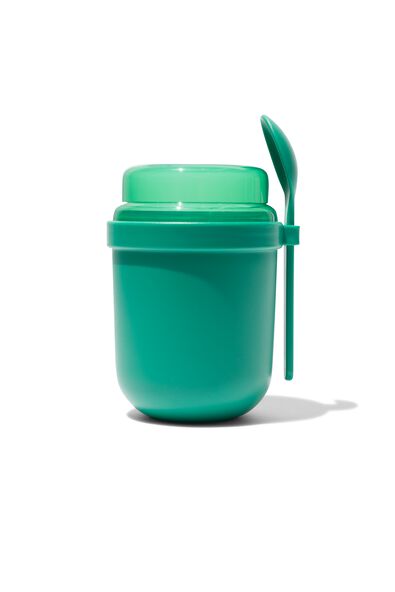 gobelet &agrave; yaourt to go vert 500 ml - 80650091 - HEMA