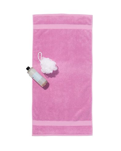 serviette de bain 50x100 qualité épaisse violet rose violet pourpre serviette 50 x 100 - 5250378 - HEMA