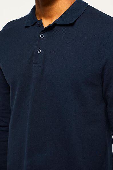 Herren-Poloshirt, Piqué dunkelblau - 1000022450 - HEMA