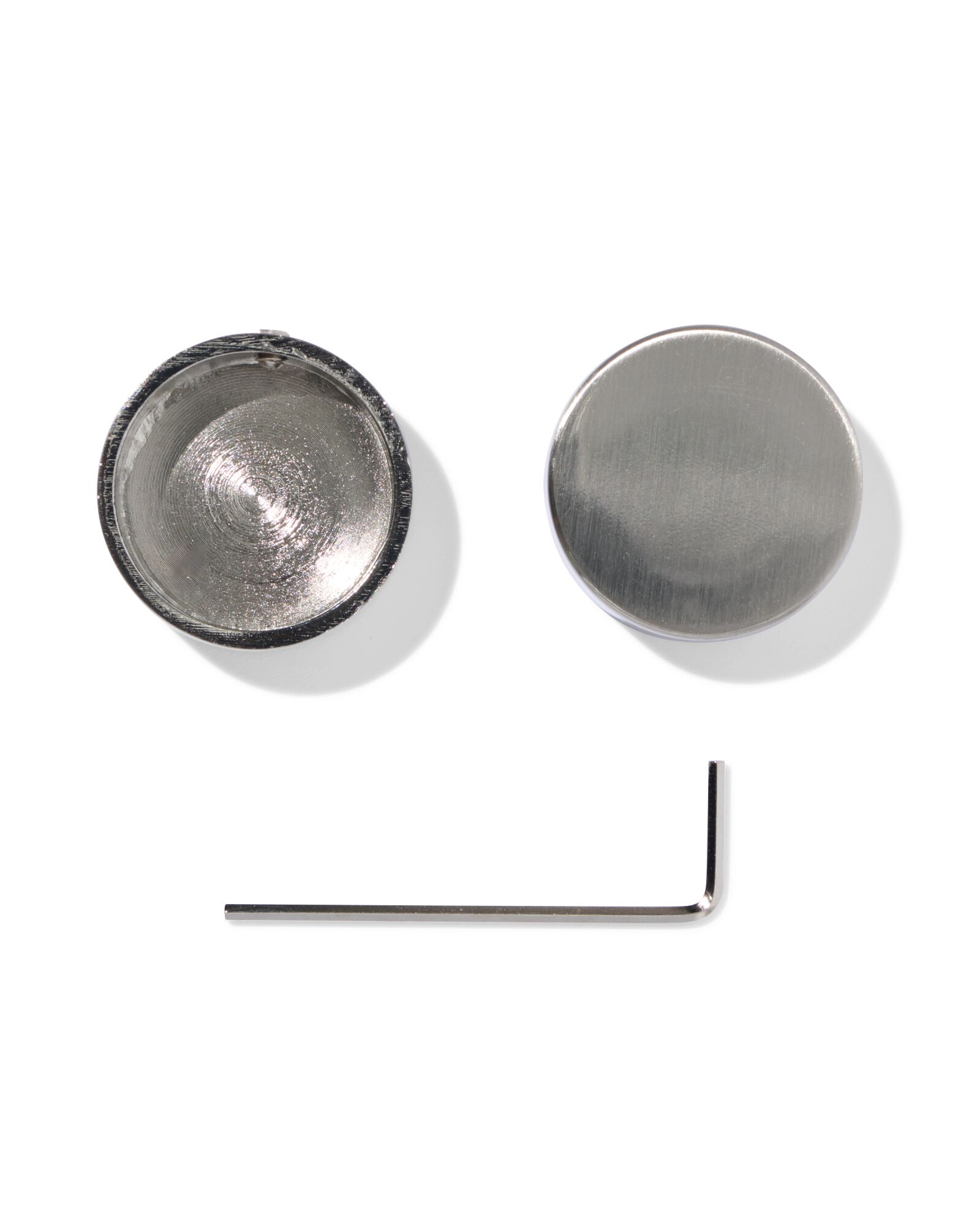 embout de tringle 29 mm inox - 2 pi&egrave;ces - 7502021 - HEMA