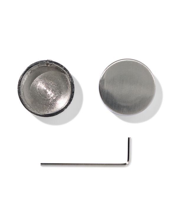 embout de tringle 29 mm inox - 2 pi&egrave;ces - 7502021 - HEMA