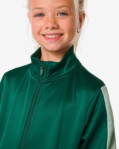 veste de survêtement enfant vert foncé 110/116 - 36090416 - HEMA