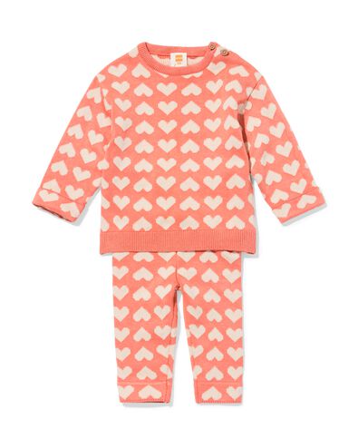 Newborn-Bekleidungsset mit Herzen rosa - 33434920PINK - HEMA