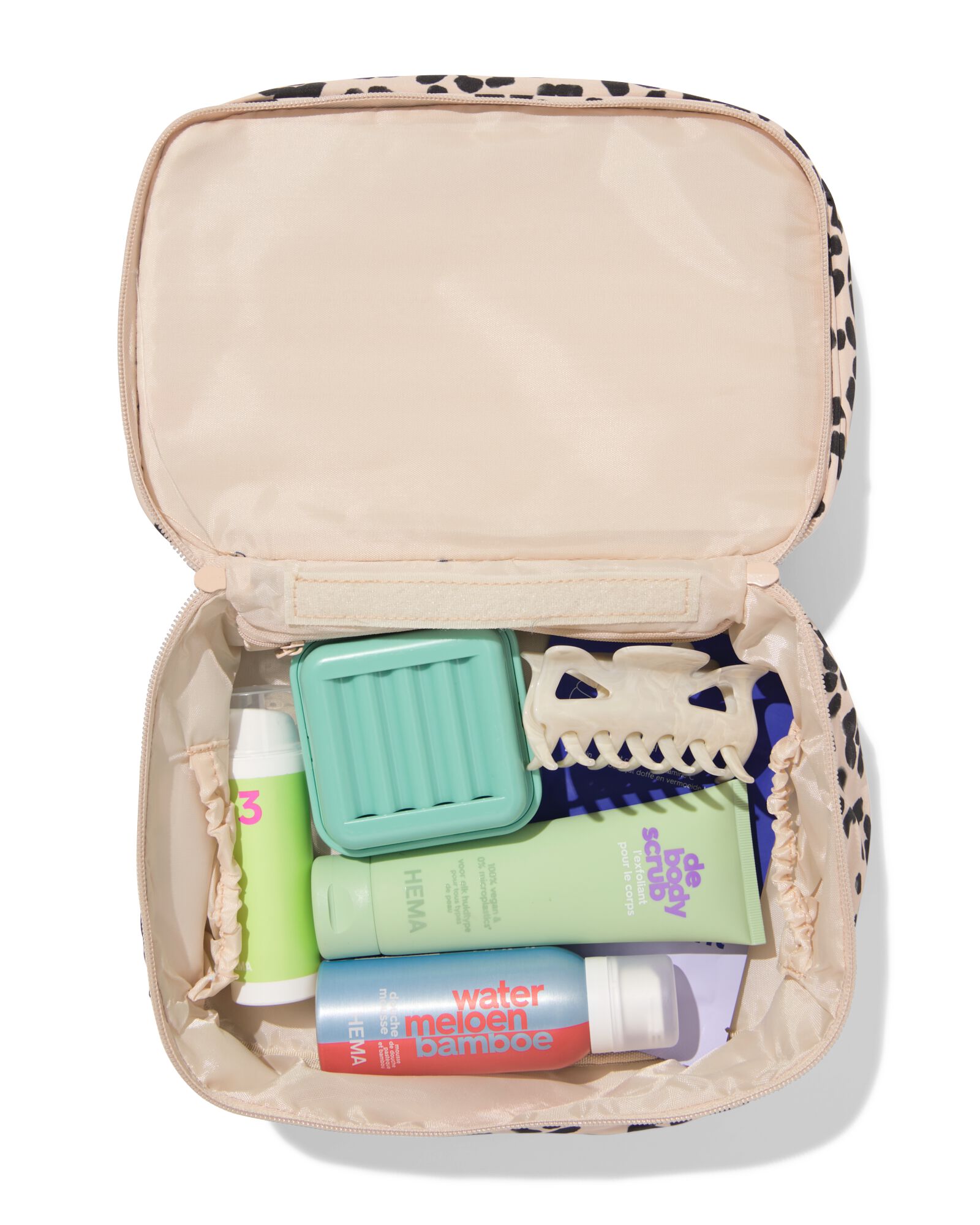 trousse de toilette 25x17cm l&eacute;opard - 11890737 - HEMA
