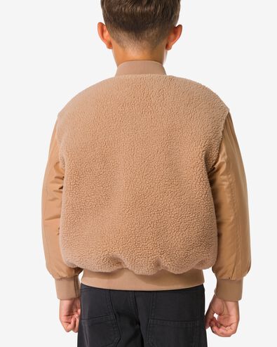veste bombers enfant teddy marron - 30705516BROWN - HEMA