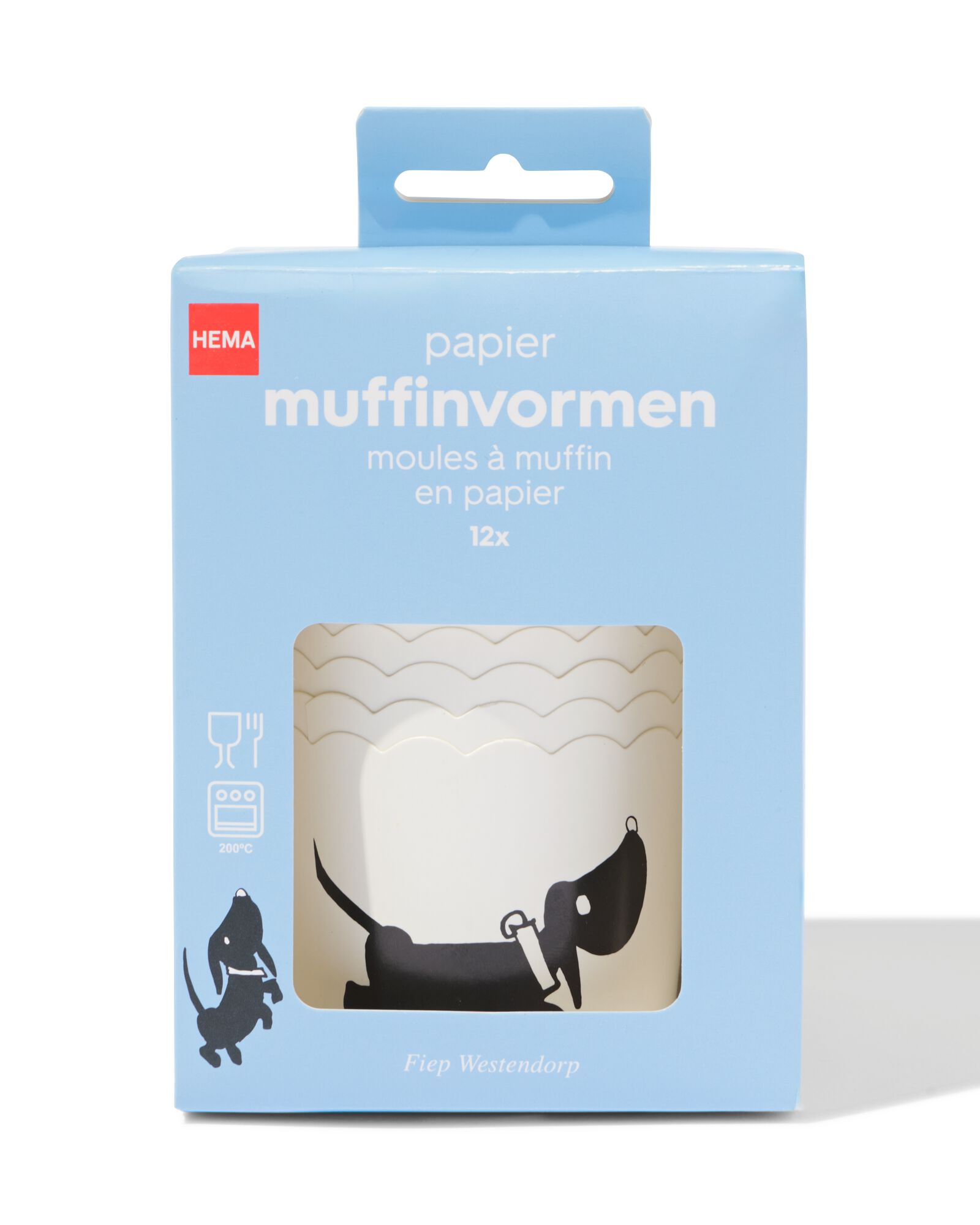 muffinvormen papier - 12 stuks (multi)