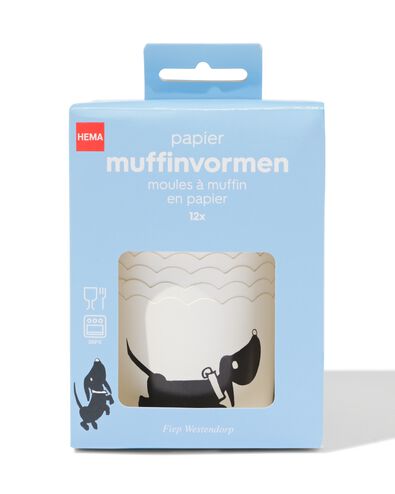 muffinvormen papier - 12 stuks - 80800625 - HEMA