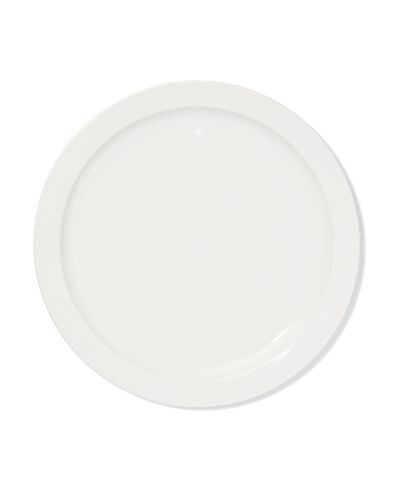 assiette plate &Oslash;26cm usage quotidien porcelaine blanche - 4 pi&egrave;ces - 9650330 - HEMA