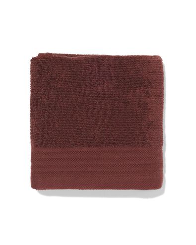essuie-mains 50x50cm coton marron - 5400098 - HEMA