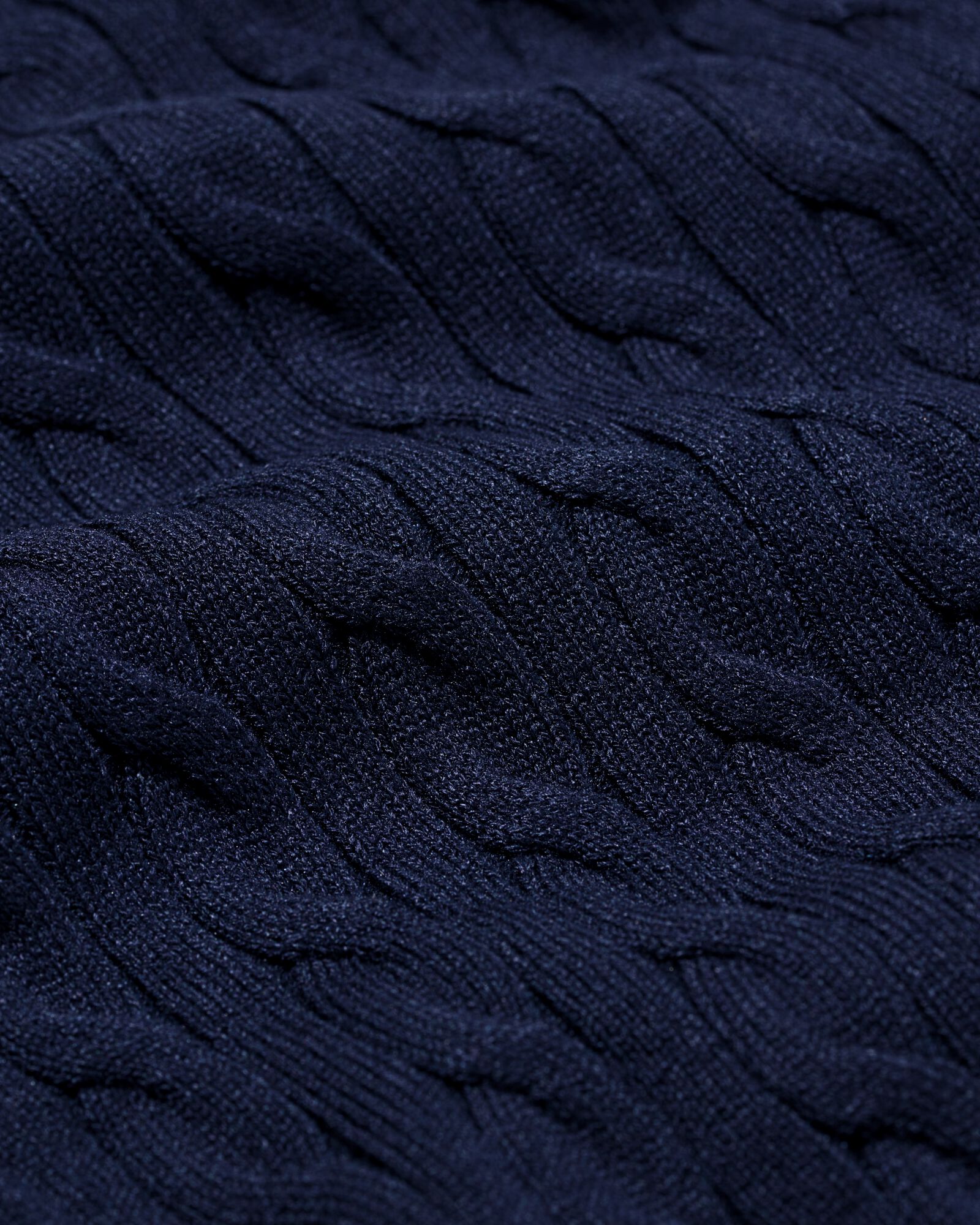 damesvest Louisa kabel donkerblauw - 36206430DARKBLUE - HEMA