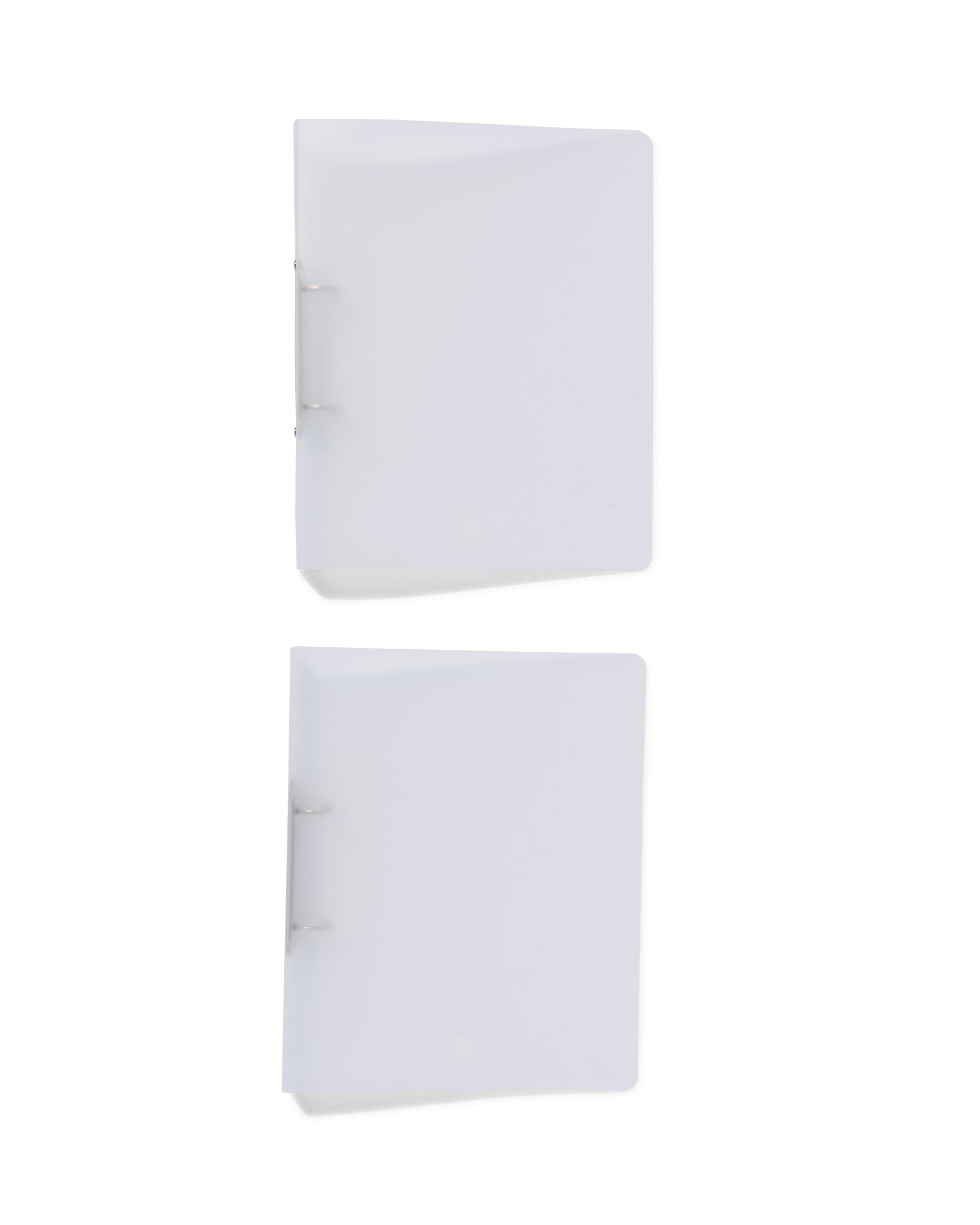 2-rings ringbandmappen A4 transparant - 2 stuks - 14822361 - HEMA