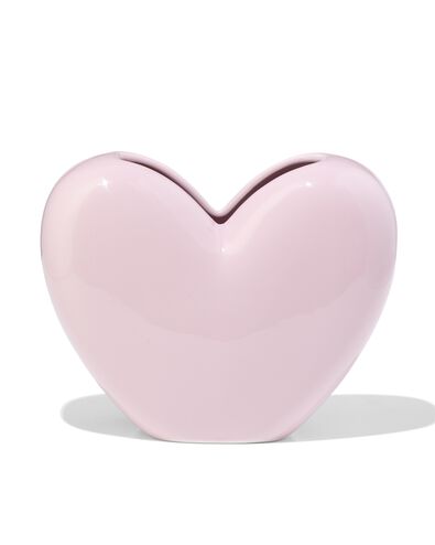 vase 19cm c&eacute;ramique c&oelig;ur - 61100530 - HEMA