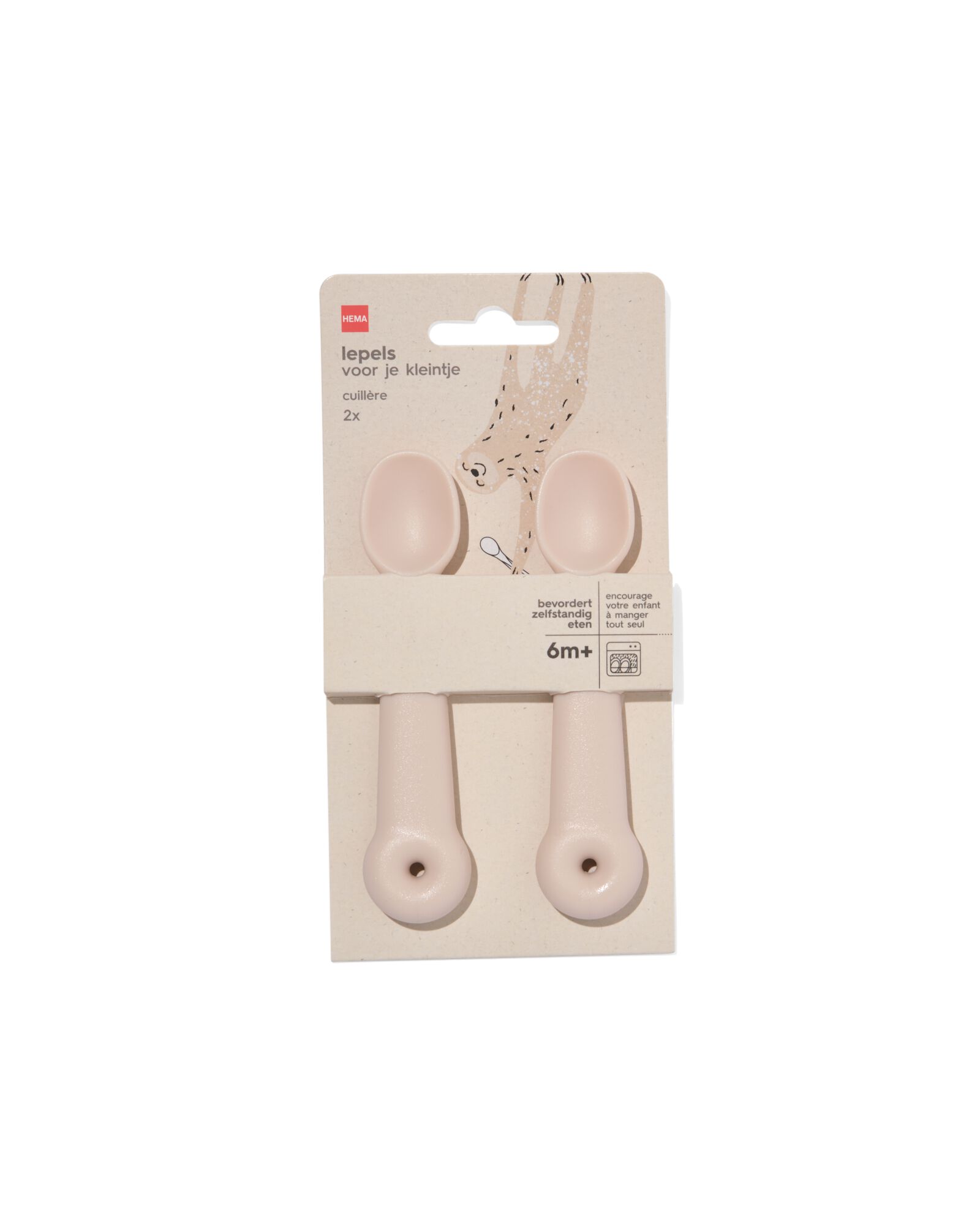 2er-Pack L&ouml;ffel, beige - 33503456 - HEMA