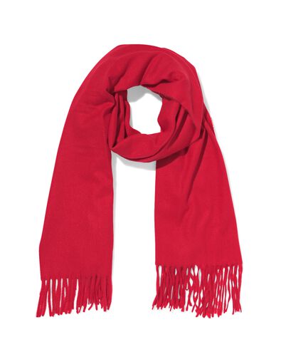 damessjaal 58x200cm rood - 16451064 - HEMA