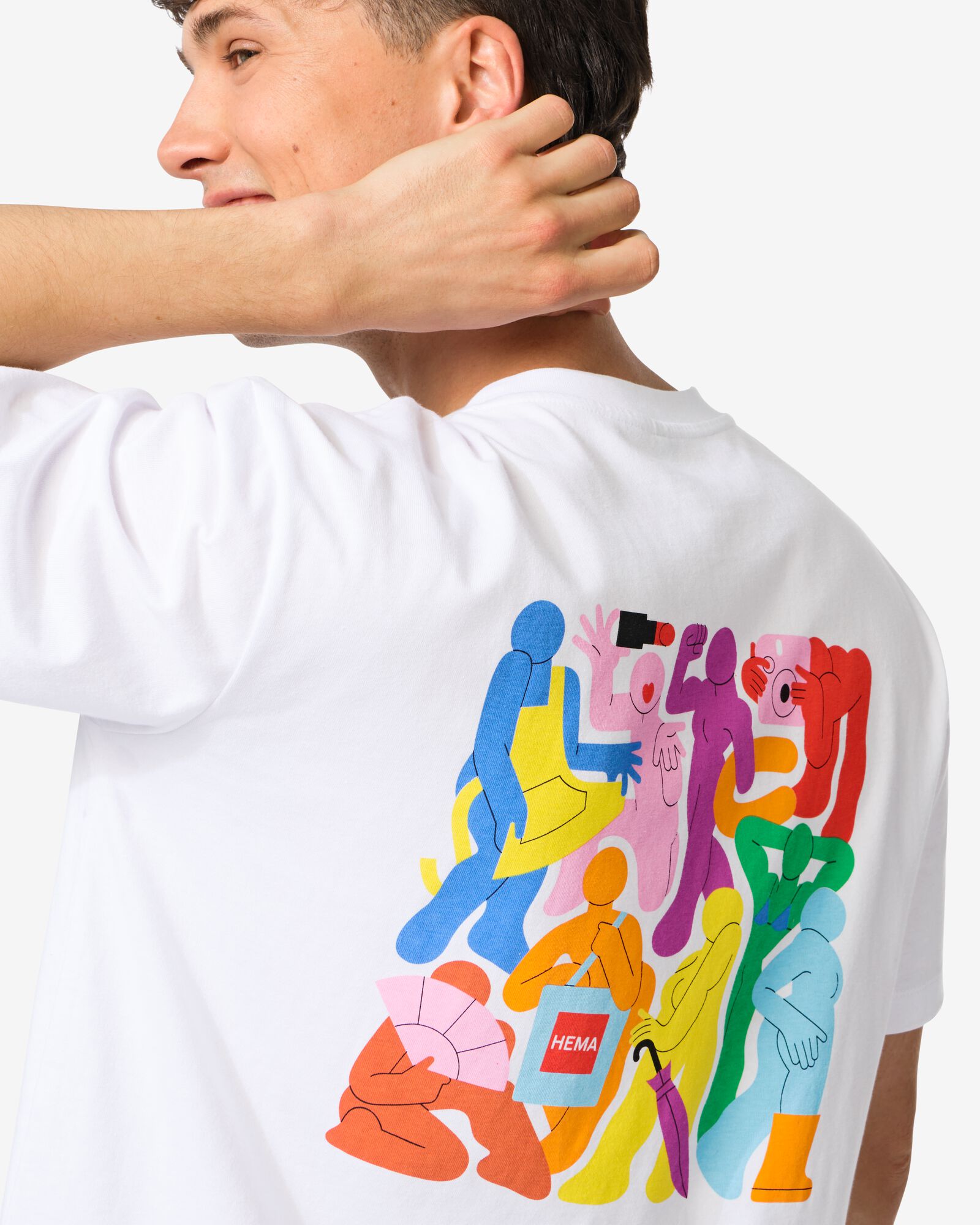 T-shirt adulte Pride blanc - 36202370WHITE - HEMA