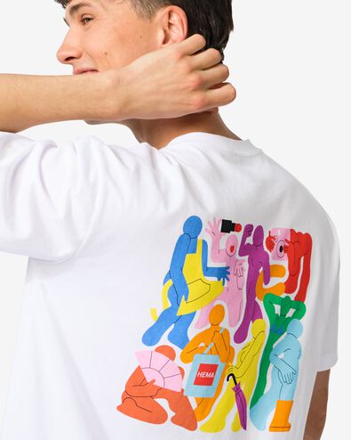 T-shirt adulte Pride blanc - 36202370WHITE - HEMA