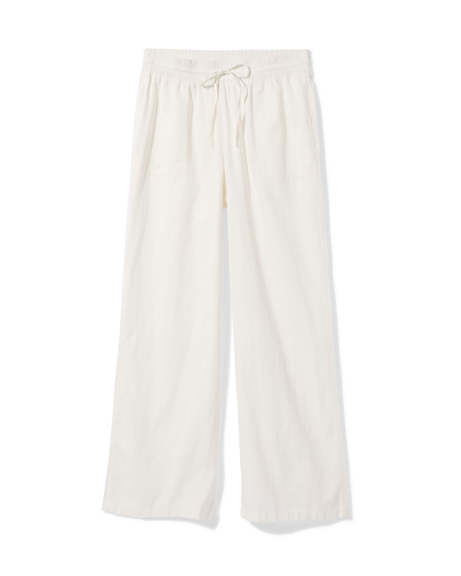 pantalon femme Lila coupe large blanc blanc - 36209160WHITE - HEMA