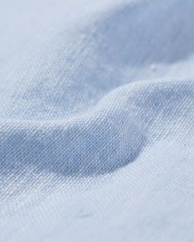 kinder overhemd linnen blauw 110/116 - 30781064 - HEMA