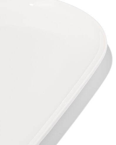 plat service 16 x 30 cm KNAP new bone blanc - 9650321 - HEMA