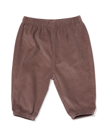 pantalon bébé côte velours marron marron - 33188540BROWN - HEMA