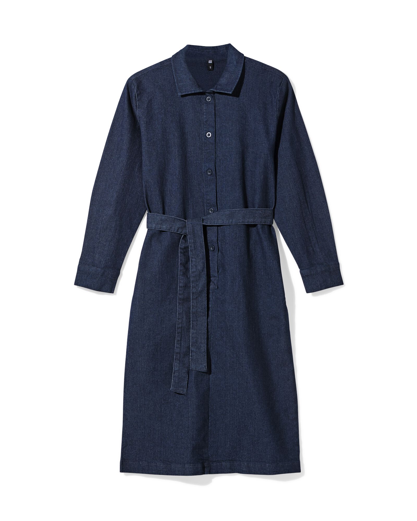 Damenkleid in A-Linie, Denim dunkelblau dunkelblau - 36205960DARKBLUE - HEMA