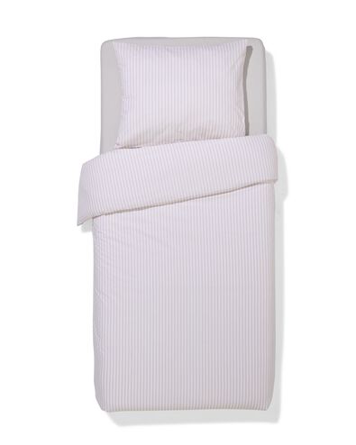 housse de couette 140x200/220 cm coton doux beige - 5750134 - HEMA