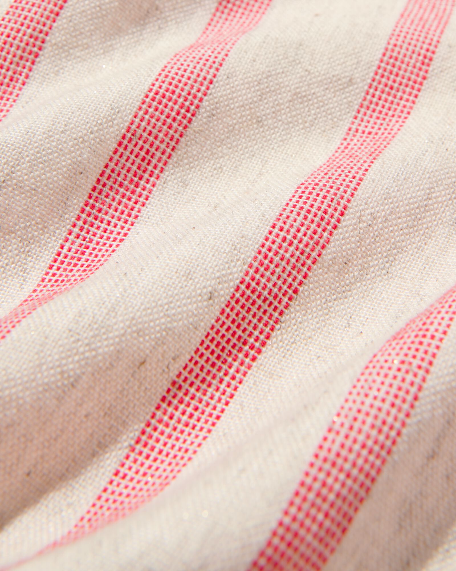 2 serviettes en coton/lin 47x47 à rayures - 5300306 - HEMA