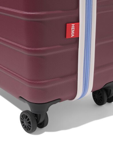 valise ABS 51x28x76cm 90L bordeaux - 18670036 - HEMA