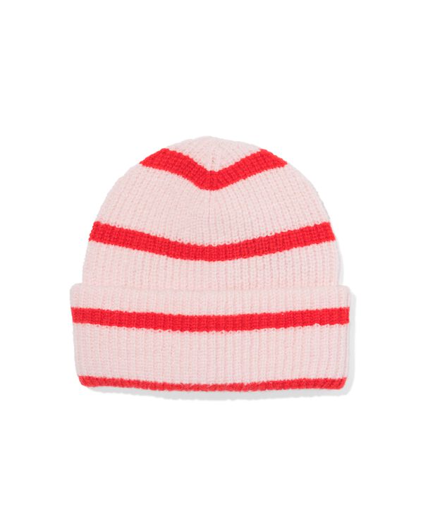 bonnet enfant rayures rouges rose rose - 16700270PINK - HEMA