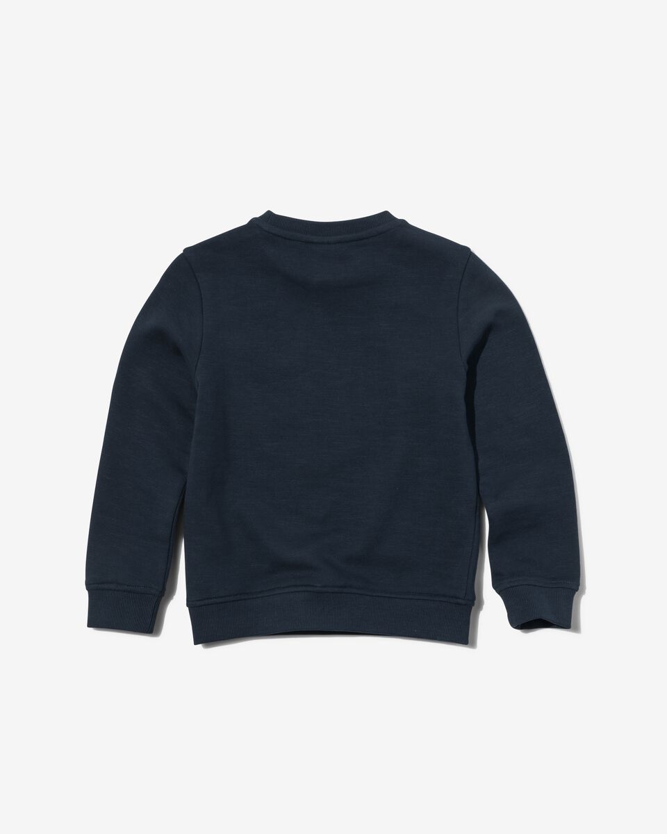 kinder sweater donkerblauw 122/128 - 30757629 - HEMA