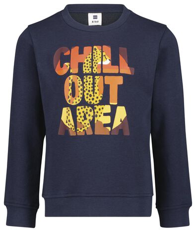 Kinder-Sweatshirt, Chill dunkelblau - 1000025173 - HEMA