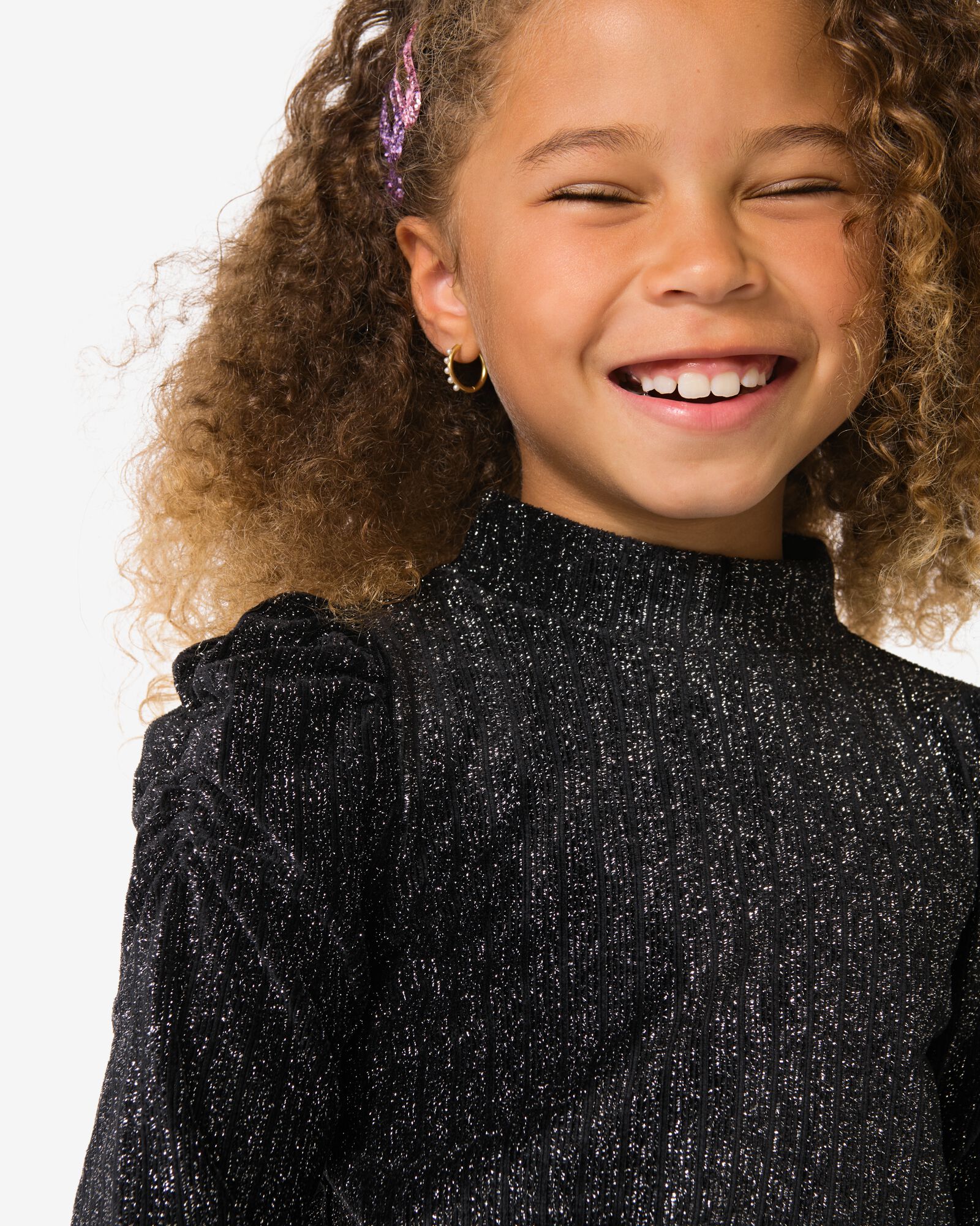 haut enfant paillet&eacute; noir noir - 30836829BLACK - HEMA