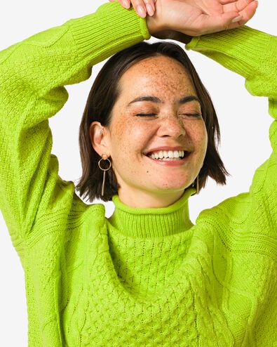 pull en maille femme Zelda vert - 36277960GREEN - HEMA