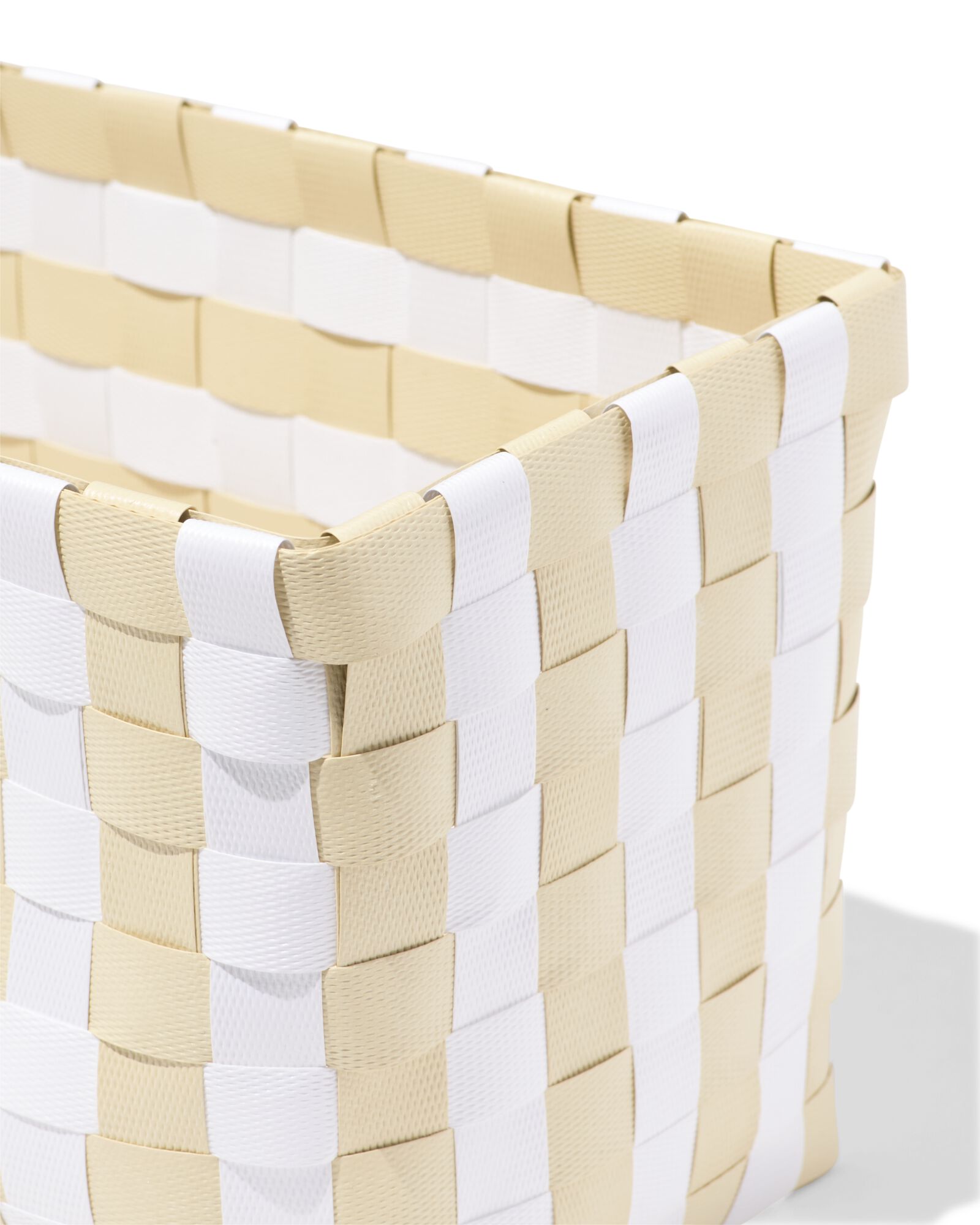 Korb, 35 &times; 19 cm, mit Deckel, kariert, Beige - 39800050 - HEMA