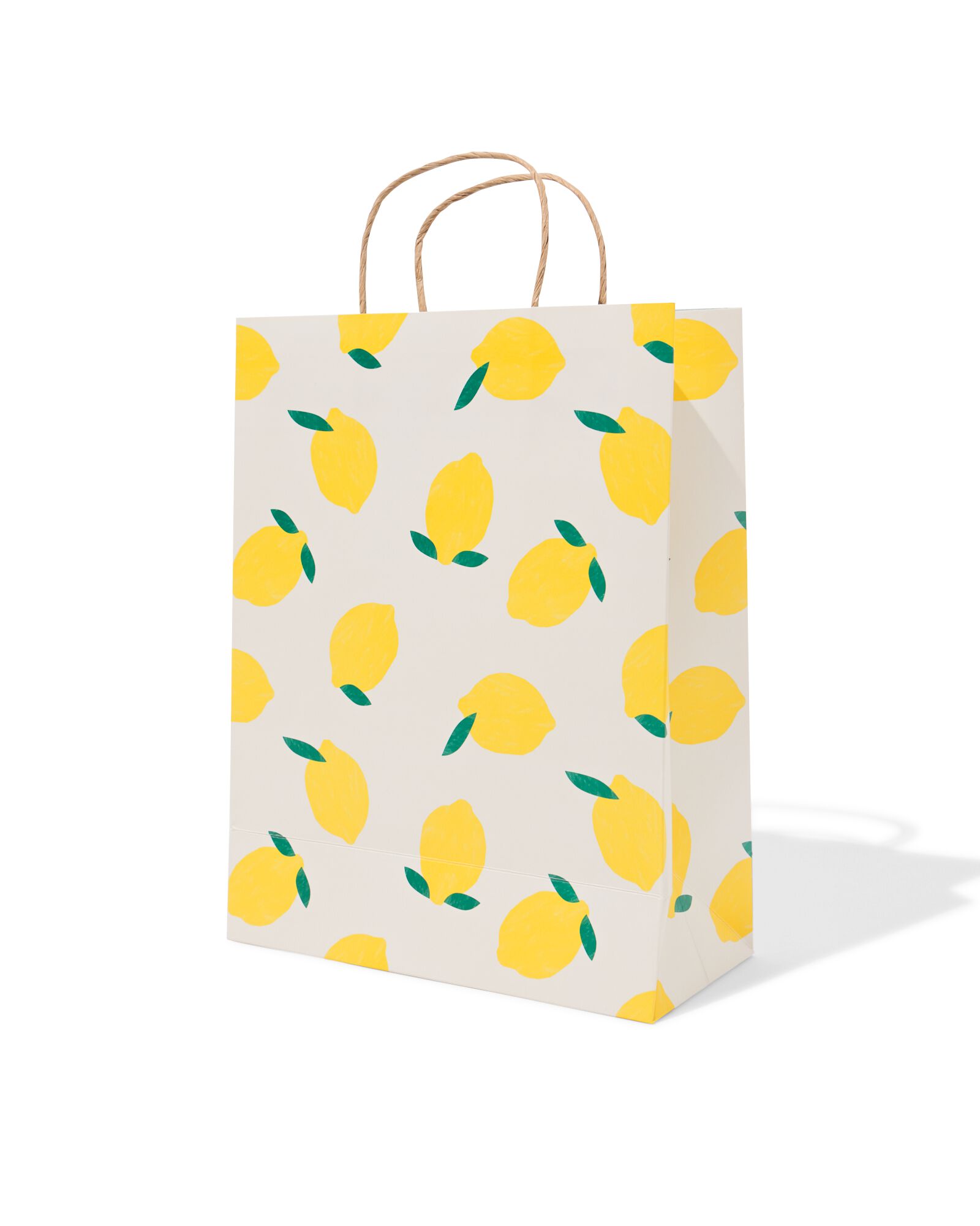 sac cadeau L 31x24cm citrons - 14700236 - HEMA