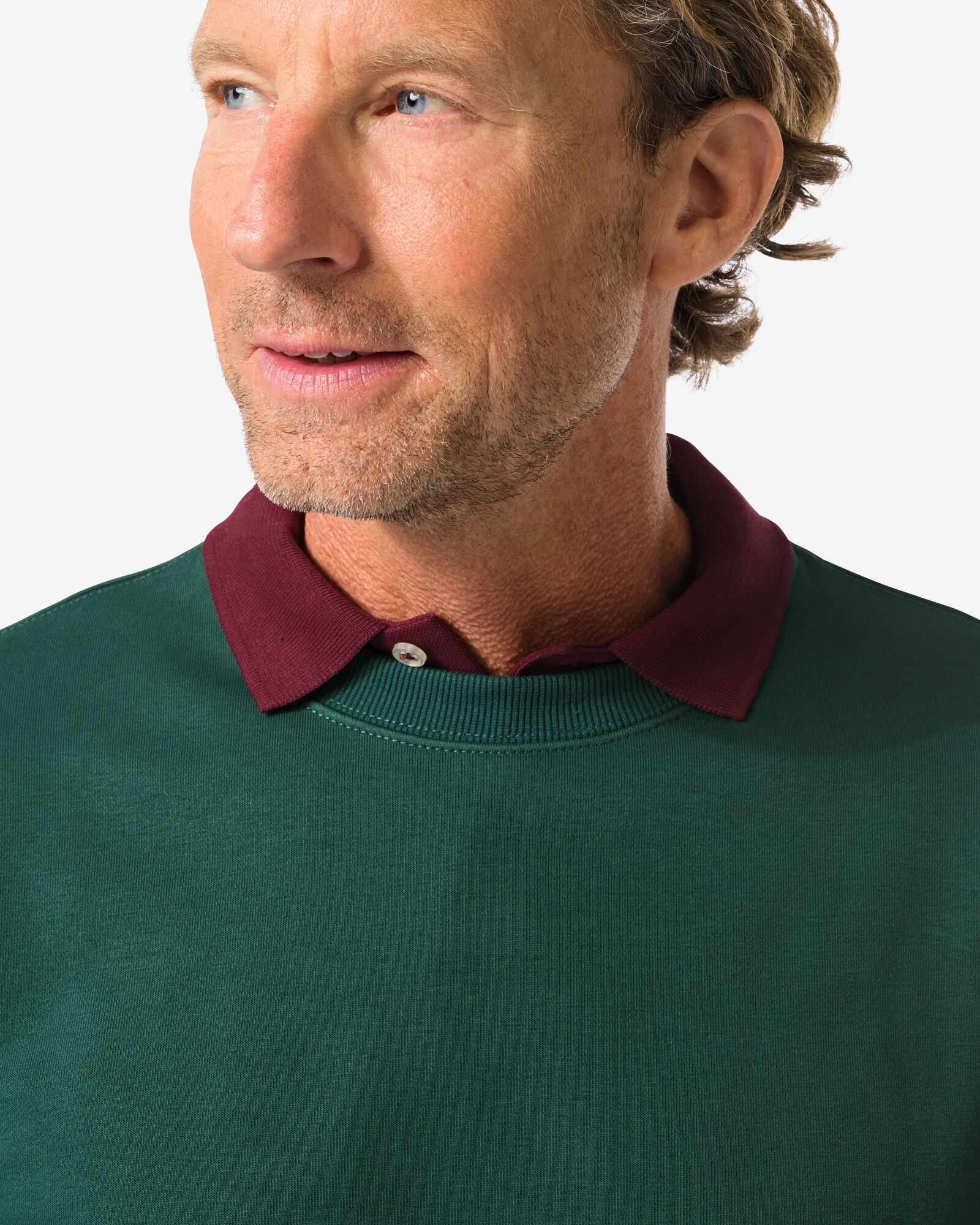 pull-over pour hommes Daryl  vert fonc&eacute; vert fonc&eacute; - 2148150DARKGREEN - HEMA