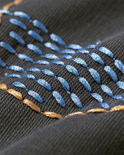 kindertrui sweatstof print  donkergrijs donkergrijs - 30712203DARKGREY - HEMA