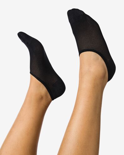 sneakersokken 5 paar zwart zwart - 1000023752 - HEMA