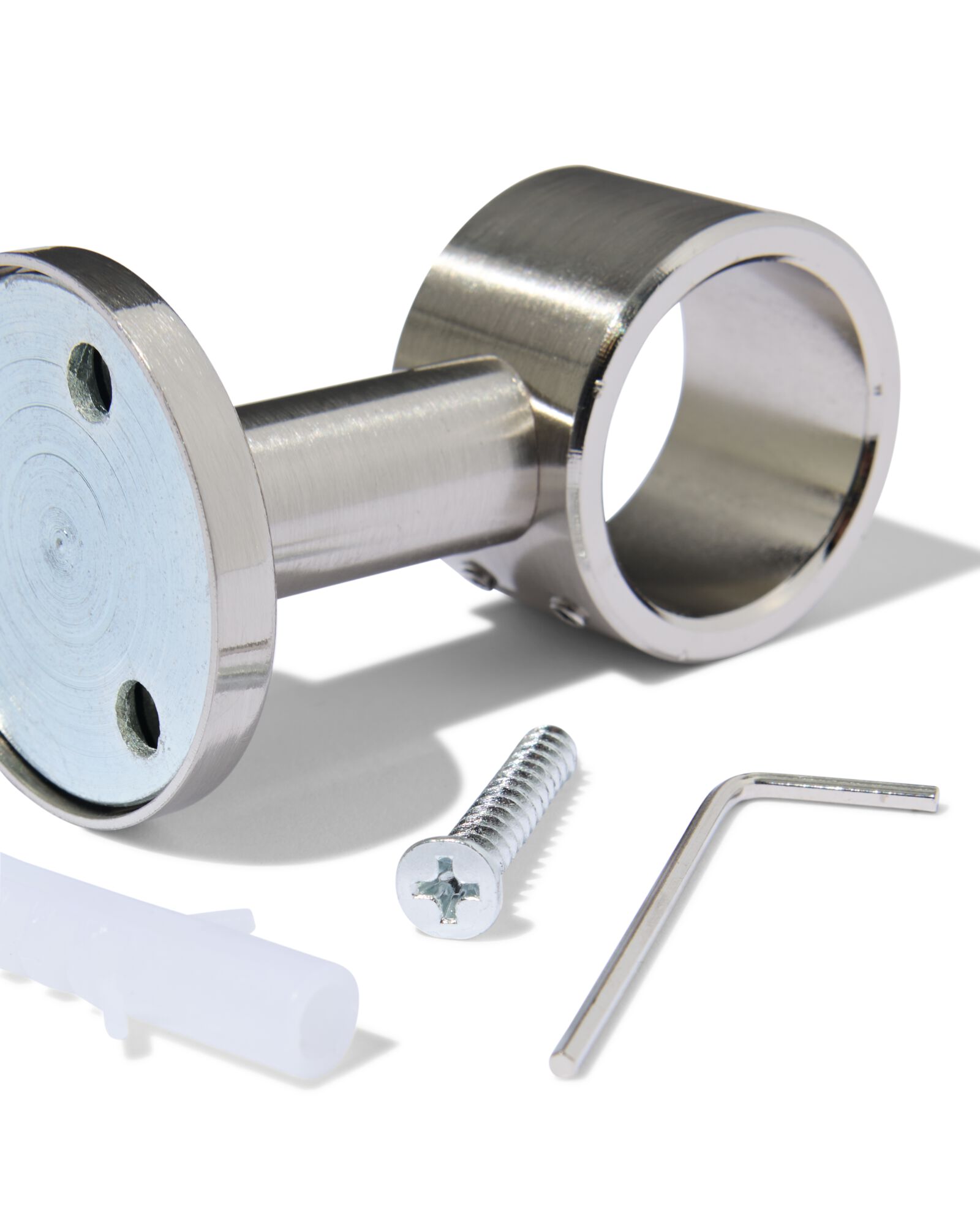 support de plafond 6 cm pour tringle 29 mm inox - 7502027 - HEMA