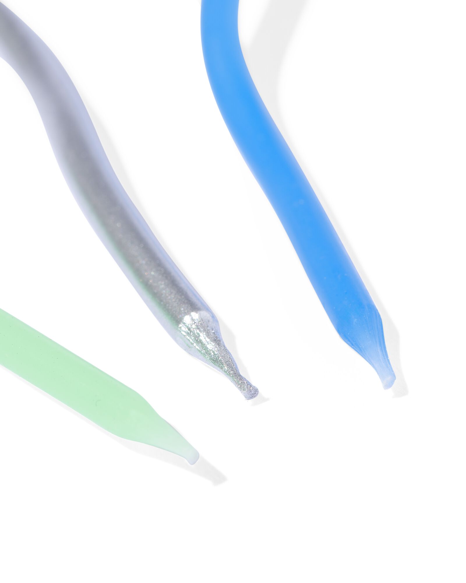 bougie torsad&eacute;e bleue lot de 10 - 14250184 - HEMA